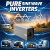 Qoltec Przetwornica napięcia Pure Sine Wave | 12V na 230V | 4000/8000W | USB | Kompatybilna z LiFePO4 GEL AGM-1435811