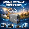 Qoltec Przetwornica napięcia Pure Sine Wave | 12V na 230V | 2000/4000W | LCD | USB | USB-C | Kompatybilna z LiFePO4 GEL