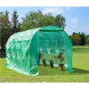 Szklarnia tunel ogrodowy foliowy 4x2x2 m 8 m2 metalowy stelaż folia UV 2 wejścia-1430491