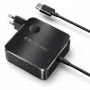 Qoltec Ładowarka sieciowa GaN Super Fast 65W | USB-C PD PPS | 5-21V | 3-3.25A | Laptop | MacBook | Smartfon | kabel 1.8m