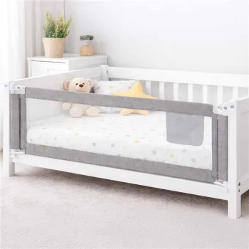 Barierka do łóżka ochronna zabezpieczenie blokada osłona 160cm szara-1431443