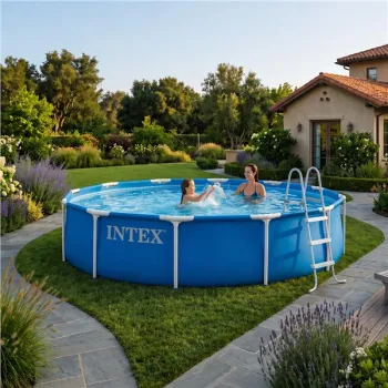 Basen stelażowy ogrodowy okrągły 366x76 cm INTEX 28210ND-1435260