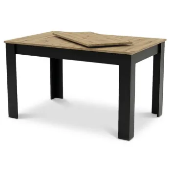 Stół rozkładany prostokątny 120-160x80 cm do kuchni jadalni dla 4-6 osób dąb artisan-1430386