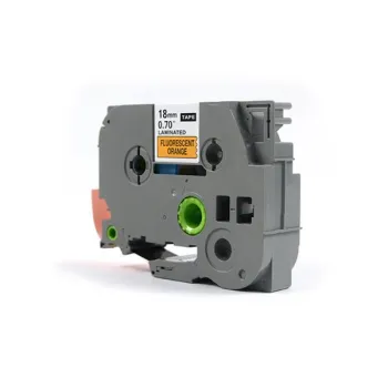 Taśma JetWorld Czarny na Fluorescencyjnym Pomarańczowym Zamiennik Brother 18mm x 8m TZe-B41 (TZEB41, TZB41, TZ-B41, AZE-B41, AZEB41)