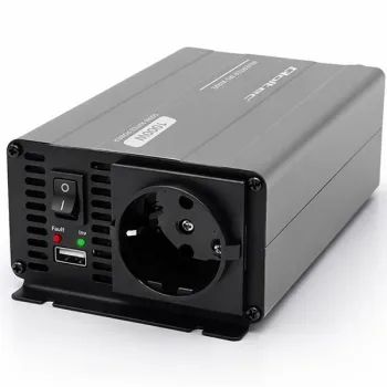 Qoltec Przetwornica napięcia MS Wave | 12V na 230V | 500/1000W | USB | Kompatybilna z LiFePO4 GEL AGM -1435638