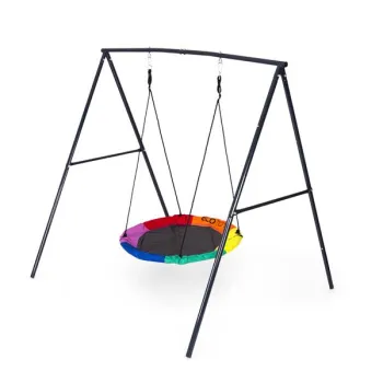 Huśtawka ogrodowa dla dzieci bocianie gniazdo 100 cm stalowy stelaż ECOTOYS-1431982