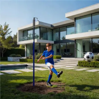 Tetherball trenażer piłki nożnej na lince słupek ze sprężyną piłka pompka MOVEPRO-1432209