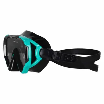 Maska do snurkowania okulary rurka fajka zestaw niebiesko-czarny-1431808