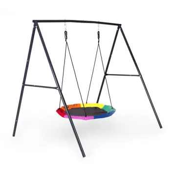 Huśtawka ogrodowa dla dzieci bocianie gniazdo 100 cm stalowy stelaż ECOTOYS-1431980