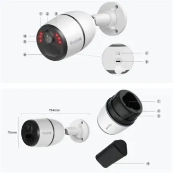 Kamera IP Reolink Go Series G340 8MP LTE 3G z panelem solarnym-1432524