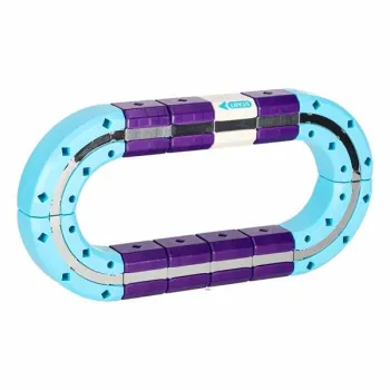 Klocki magnetyczne konstrukcyjne tor wyścigowy auta 54 elementy-1434587