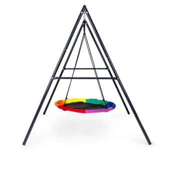 Huśtawka ogrodowa dla dzieci bocianie gniazdo 100 cm stalowy stelaż ECOTOYS-1431981