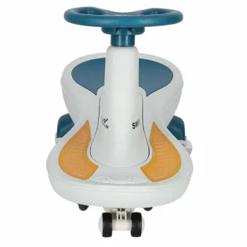 Jeździk grawitacyjny LED Swing Fix S4 świecące koła z muzyką grający 76cm niebiesko-biały max 100kg-1435586