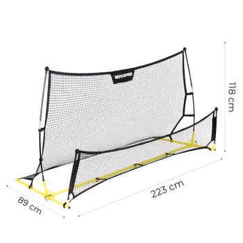 Rebounder trenażer piłkarski dwustronny do treningu strzałów 220x120 cm MOVEPRO-1434644