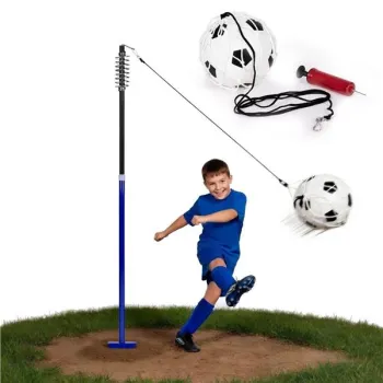 Tetherball trenażer piłki nożnej na lince słupek ze sprężyną piłka pompka MOVEPRO