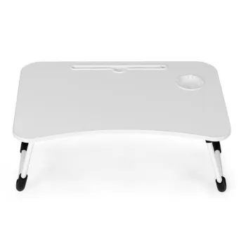 Podstawka pod laptopa składana stolik do łóżka 60x40 cm biała ModernHome-1432222