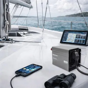 Qoltec Przetwornica napięcia MS Wave | 12V na 230V | 500/1000W | USB | Kompatybilna z LiFePO4 GEL AGM -1435639