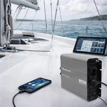 Qoltec Przetwornica napięcia MS Wave | 12V na 230V | 2000/4000W | USB | Kompatybilna z LiFePO4 GEL AGM-1435674