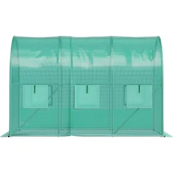 Szklarnia tunel ogrodowy foliowy 3x2x2 m 6 m2 metalowy stelaż folia UV-1430526