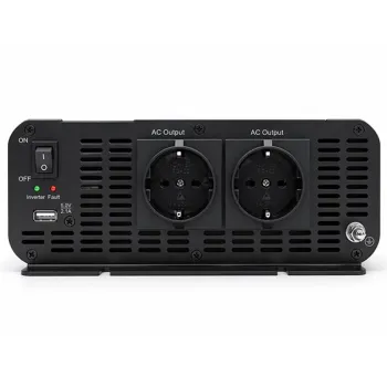 Qoltec Przetwornica napięcia MS Wave | 12V na 230V | 2500/5000W | USB | Kompatybilna z LiFePO4 GEL AGM-1435687