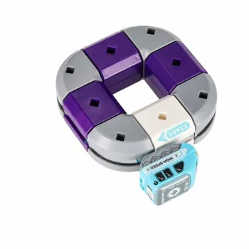 Klocki magnetyczne konstrukcyjne tor wyścigowy auto 87 elementów-1434602