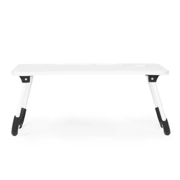 Podstawka pod laptopa składana stolik do łóżka 60x40 cm biała ModernHome-1432221