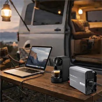 Qoltec Przetwornica napięcia MS Wave | 12V na 230V | 1000/2000W | USB | Kompatybilna z LiFePO4 GEL AGM-1435646