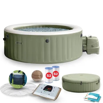 Nadmuchiwane SPA basen z hydromasażem 4 os. 196x71 cm akcesoria premium INTEX 28426NP