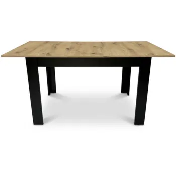 Stół rozkładany prostokątny 120-160x80 cm do kuchni jadalni dla 4-6 osób dąb artisan-1430387