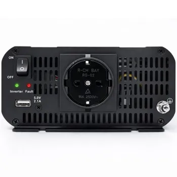 Qoltec Przetwornica napięcia MS Wave | 12V na 230V | 1000/2000W | USB | Kompatybilna z LiFePO4 GEL AGM-1435652