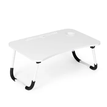 Podstawka pod laptopa składana stolik do łóżka 60x40 cm biała ModernHome-1432223