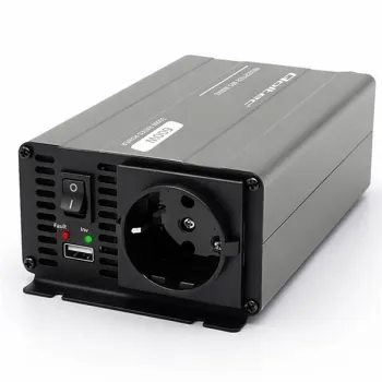 Qoltec Przetwornica napięcia MS Wave | 12V na 230V | 300/600W | USB | Kompatybilna z LiFePO4 GEL AGM -1435626