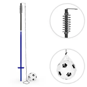 Tetherball trenażer piłki nożnej na lince słupek ze sprężyną piłka pompka MOVEPRO-1432213