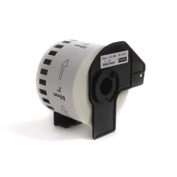 Etykiety JetWorld Zamiennik Brother DK Czarny na Białym 50mm*30.48m  DK22223, DK-22223, DK22.223