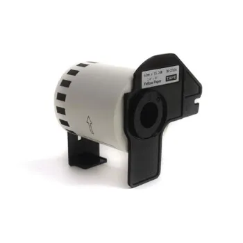 Etykiety JetWorld Zamiennik Brother DK Czarny na Żółtym 62mm*15.24m DK22606, DK-22606, DK22.206