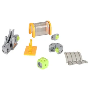 Klocki magnetyczne konstrukcyjne tor wyścigowy auta 129 elementów-1435458