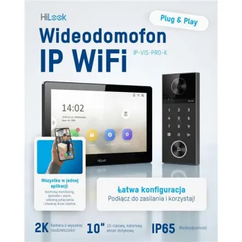 Zestaw wideodomofonowy IP Hilook IP-VIS-PRO-K(W) White-1430105