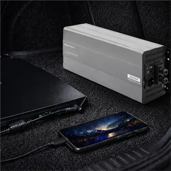 Qoltec Przetwornica napięcia Pure Sine Wave | 24V na 230V | 5000/10000W | USB | Kompatybilna z LiFePO4 GEL AGM-1435909