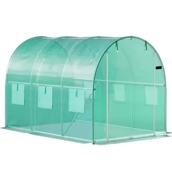 Szklarnia tunel ogrodowy foliowy 3x2x2 m 6 m2 metalowy stelaż folia UV-1430528