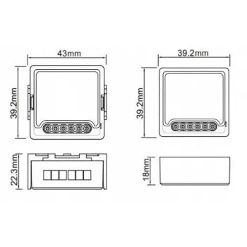 Moduł OXT mini przekaźnik 4 obwody ZigBee TUYA T264-1435877