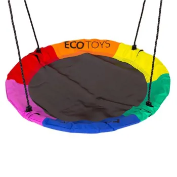 Plac zabaw dla dzieci huśtawka ogrodowa 4w1 kosz do koszykówki bocianie gniazdo ECOTOYS-1434658