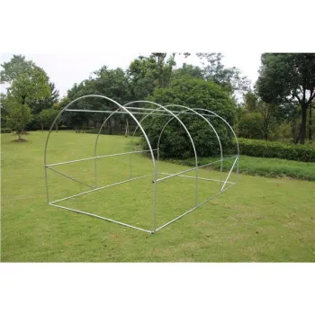 Szklarnia tunel ogrodowy foliowy 4x2,5x2 m 10 m2 metalowy stelaż folia UV-1430505