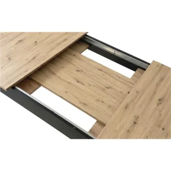 Stół rozkładany prostokątny 120-160x80 cm do kuchni jadalni dla 4-6 osób dąb artisan-1430388