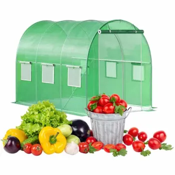 Szklarnia tunel ogrodowy foliowy 3x2x2 m 6 m2 metalowy stelaż folia UV