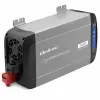Qoltec Przetwornica napięcia Pure Sine Wave | 12V na 230V | 1000/2000W | UPS BYPASS | LCD | USB | USB-C | Kompatybilna 