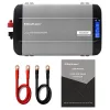 Qoltec Przetwornica napięcia Pure Sine Wave | 12V na 230V | 2500/5000W | LCD | USB | USB-C | Kompatybilna z LiFePO4 GEL