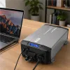 Qoltec Przetwornica napięcia Pure Sine Wave | 12V na 230V | 3000/6000W | UPS BYPASS | LCD | USB | USB-C | Kompatybilna 