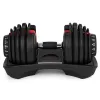 Hantel regulowany żeliwny z podstawką obciążenie 2,5-24 kg MOVEPRO-1440173