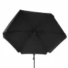 Parasol ogrodowy LUARO duży składany z wysięgnikiem 290cm czarny-1441266