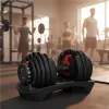 Hantel regulowany żeliwny z podstawką obciążenie 2,5-24 kg MOVEPRO-1440171